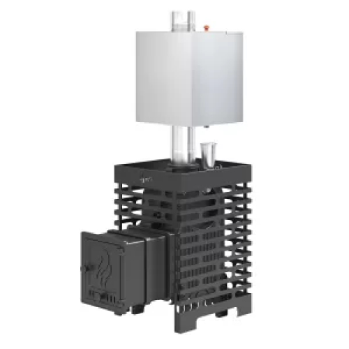 Печь для бани ASTON «Шторм 16» (ДТ-4) Лонг с баком на трубе 50л Ø120 (AISI 439) «ШТОРМ»