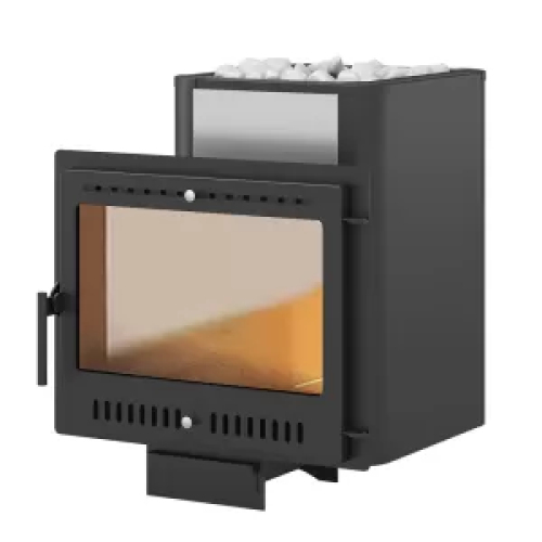 Печь ВЕЗУВИЙ Сенсация 22 Антрацит Панорама М